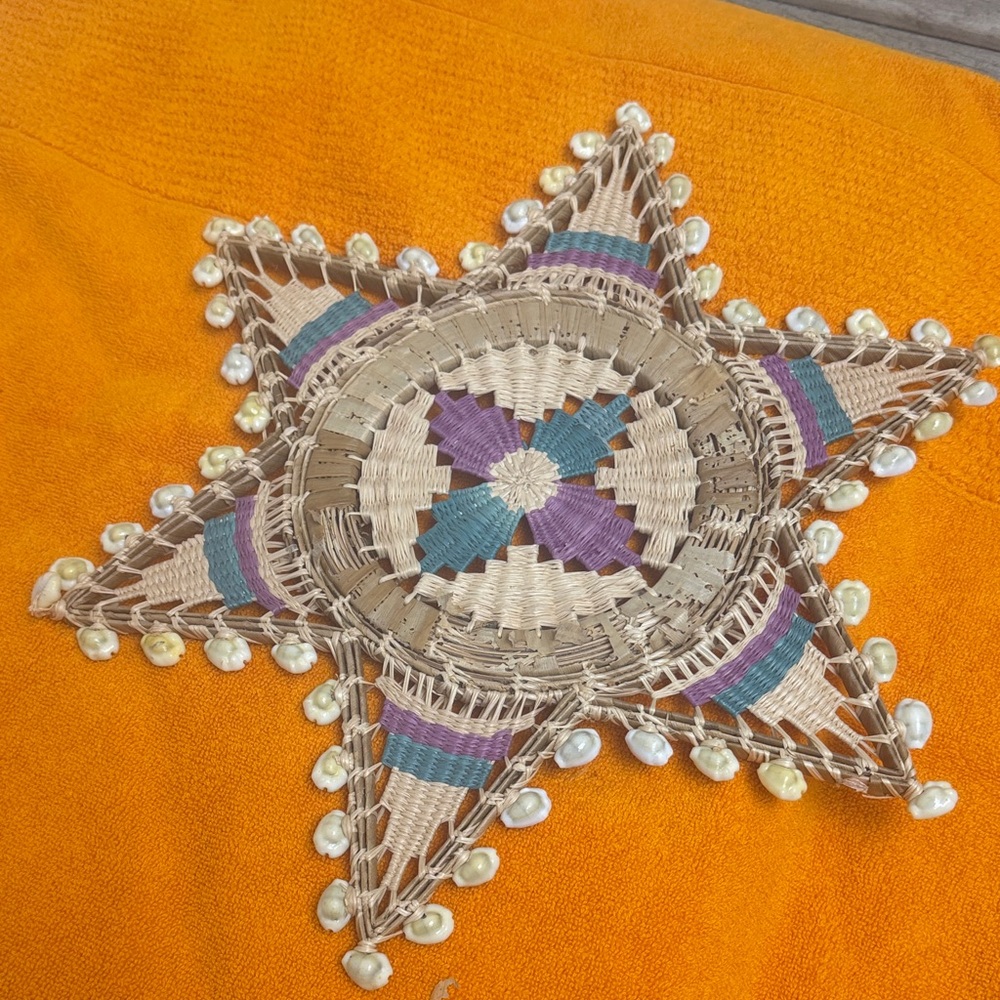 Rare Vintage70s South seas Boho chic wall art